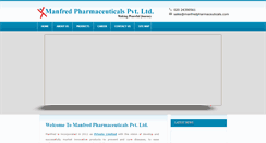 Desktop Screenshot of manfredpharmaceuticals.com