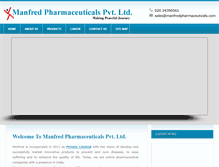 Tablet Screenshot of manfredpharmaceuticals.com